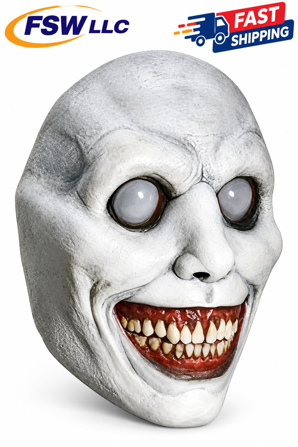 Scary Halloween Mask for Adults, Realistic and Durable Latex Creepy Horror Mask