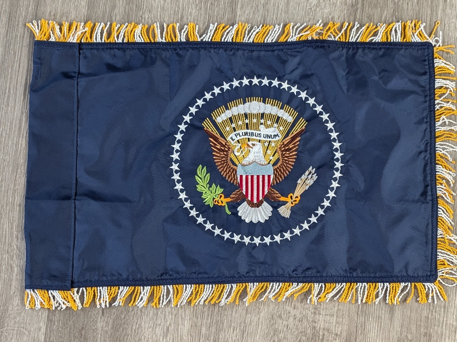 Authentic Donald J Trump- Joe Biden era White House Presidential limousine Flag Authentic Donald J Trump- Joe Biden era White House Presidential limousine Flag