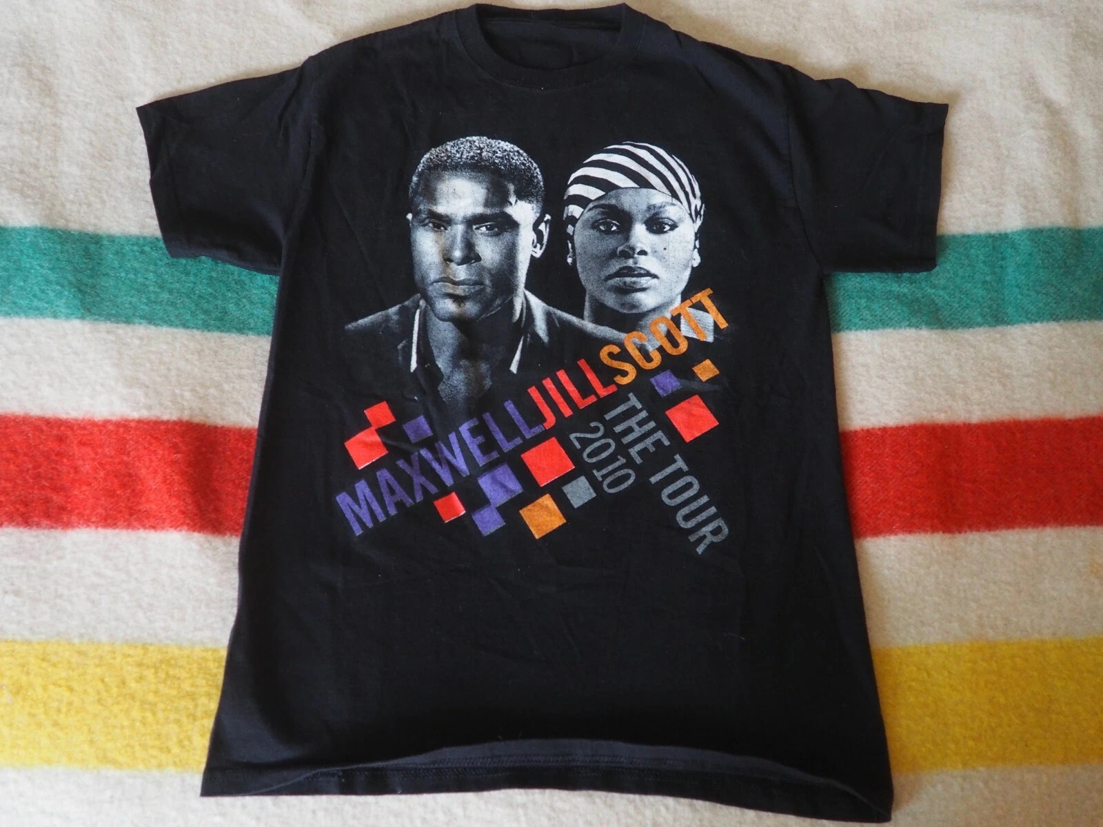 Rare Maxwell Jill Scott 2010 Tour Graphic T- Shirt All Size Y2K Style Rare Maxwell Jill Scott 2010 Tour Graphic T- Shirt All Size Y2K Style