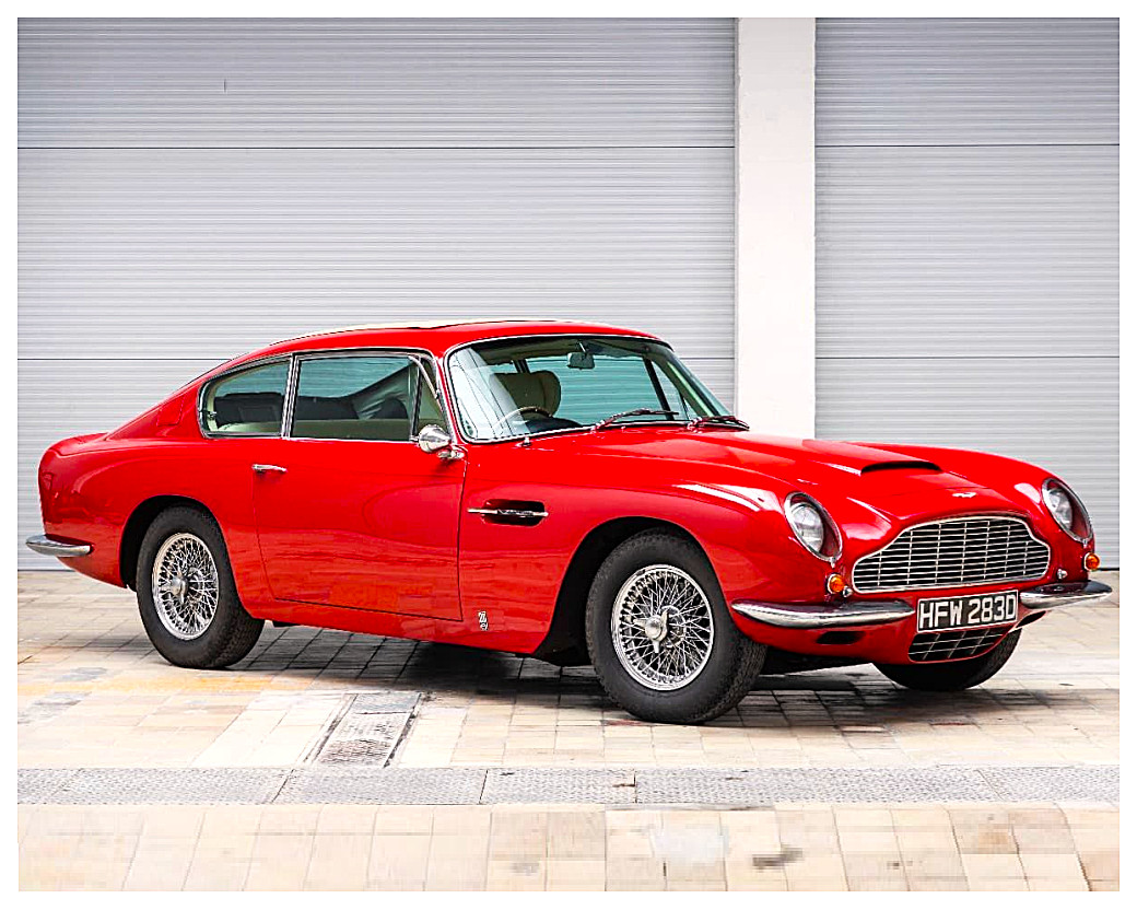 ASTON MARTIN DB6 VANTAGE 1966 8"x10" Photograph ASTON MARTIN DB6 VANTAGE 1966 8"x10" Photograph