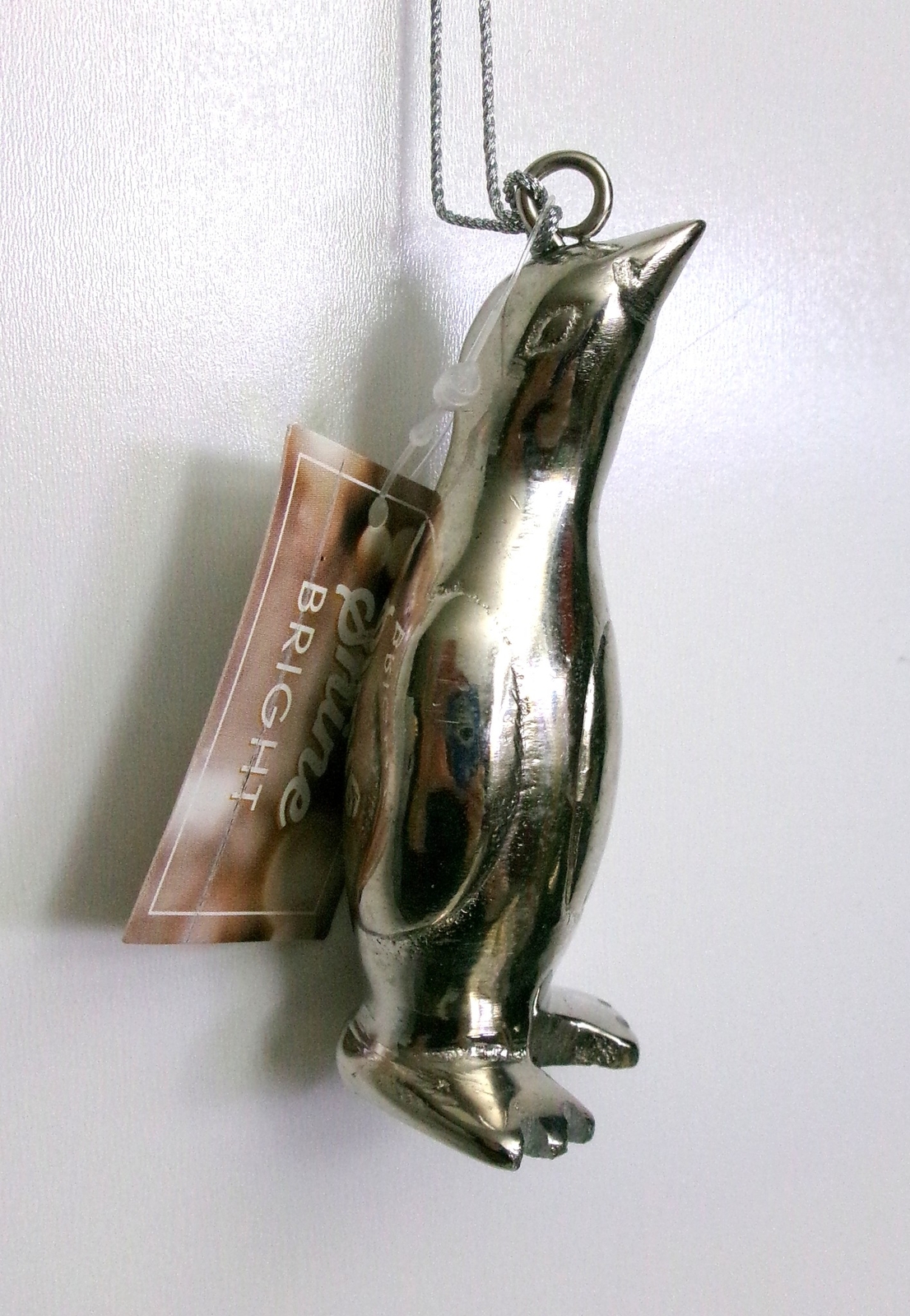 BEAUTIFUL HEAVY METAL (SILVER) PENGUIN CHRISTMAS ORNAMENT NEW BEAUTIFUL HEAVY METAL (SILVER) PENGUIN CHRISTMAS ORNAMENT NEW