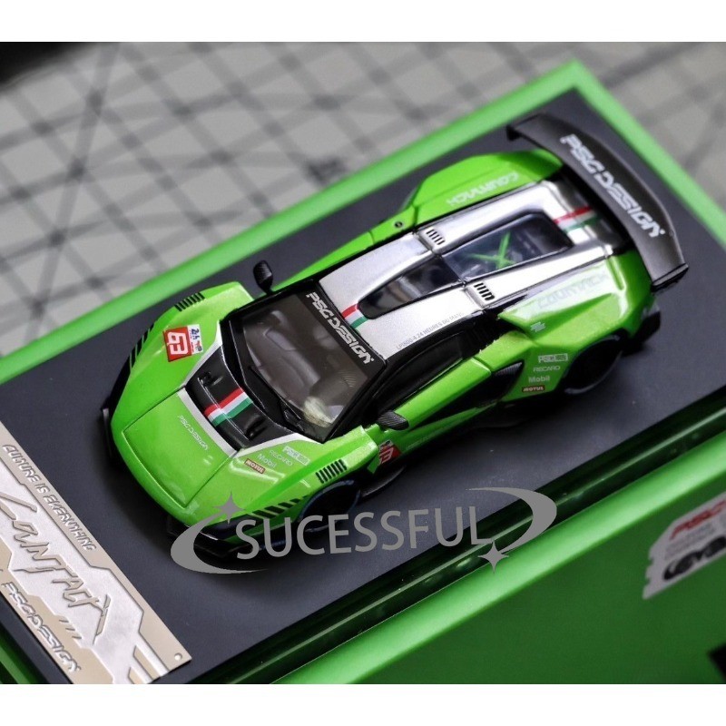 TimeMicro PSC 1/64 Lamborghini Countach V Green Limited Diecast TimeMicro PSC 1/64 Lamborghini Countach V Green Limited Diecast