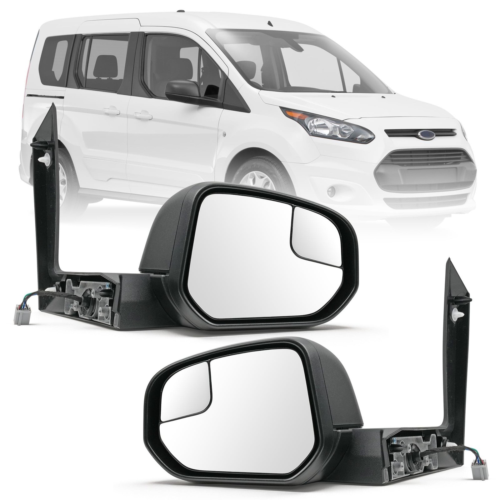 Pair Side Mirror for Ford Transit Connect Titanium/XL/XLT 2014 2015 2016 2017... Pair Side Mirror for Ford Transit Connect Titanium/XL/XLT 2014 2015 2016 2017...