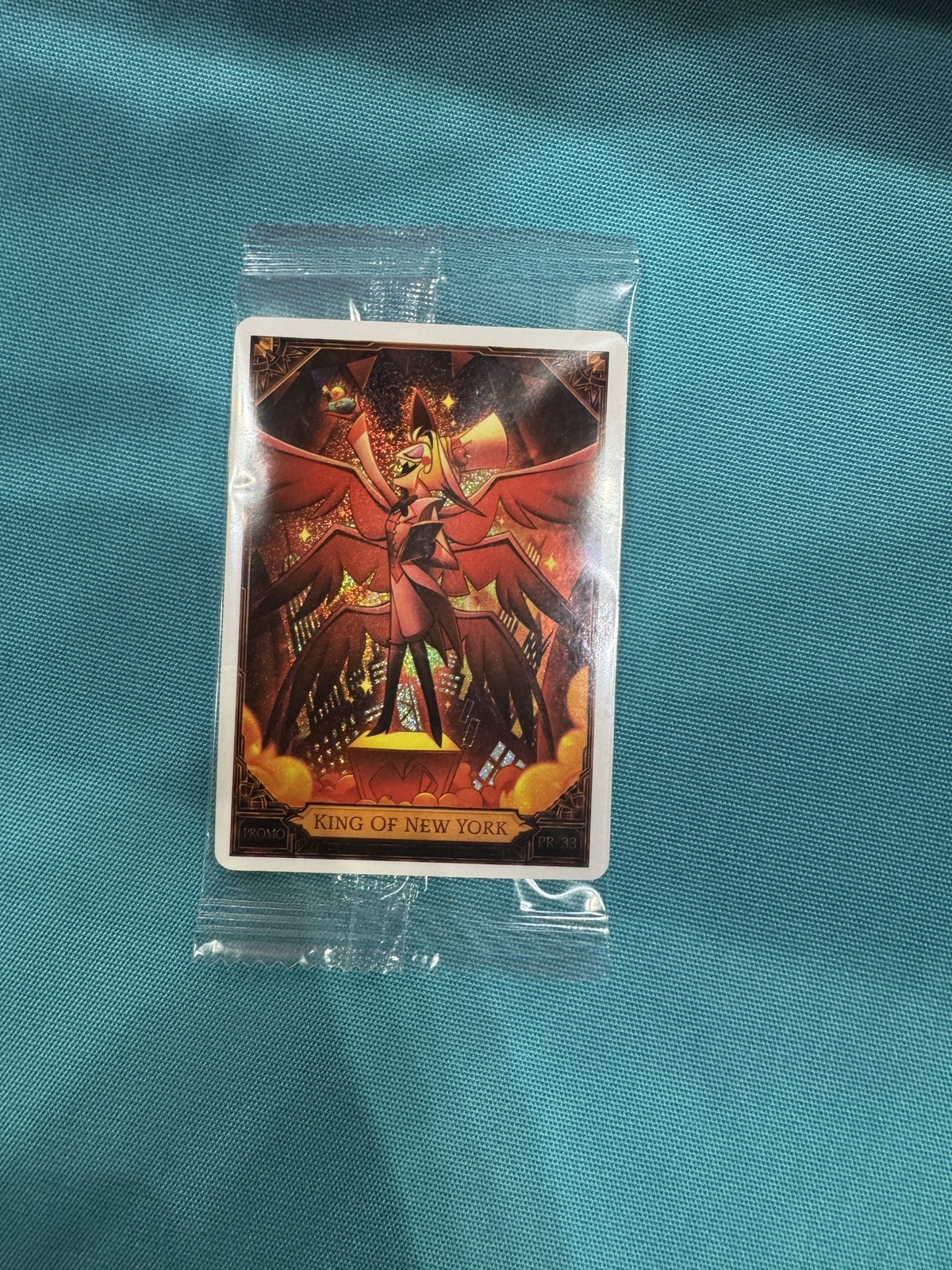 Hazbin Hotel Promo TCG PR-33 King of New York Lucifer NYCC Hazbin Hotel Promo TCG PR-33 King of New York Lucifer NYCC