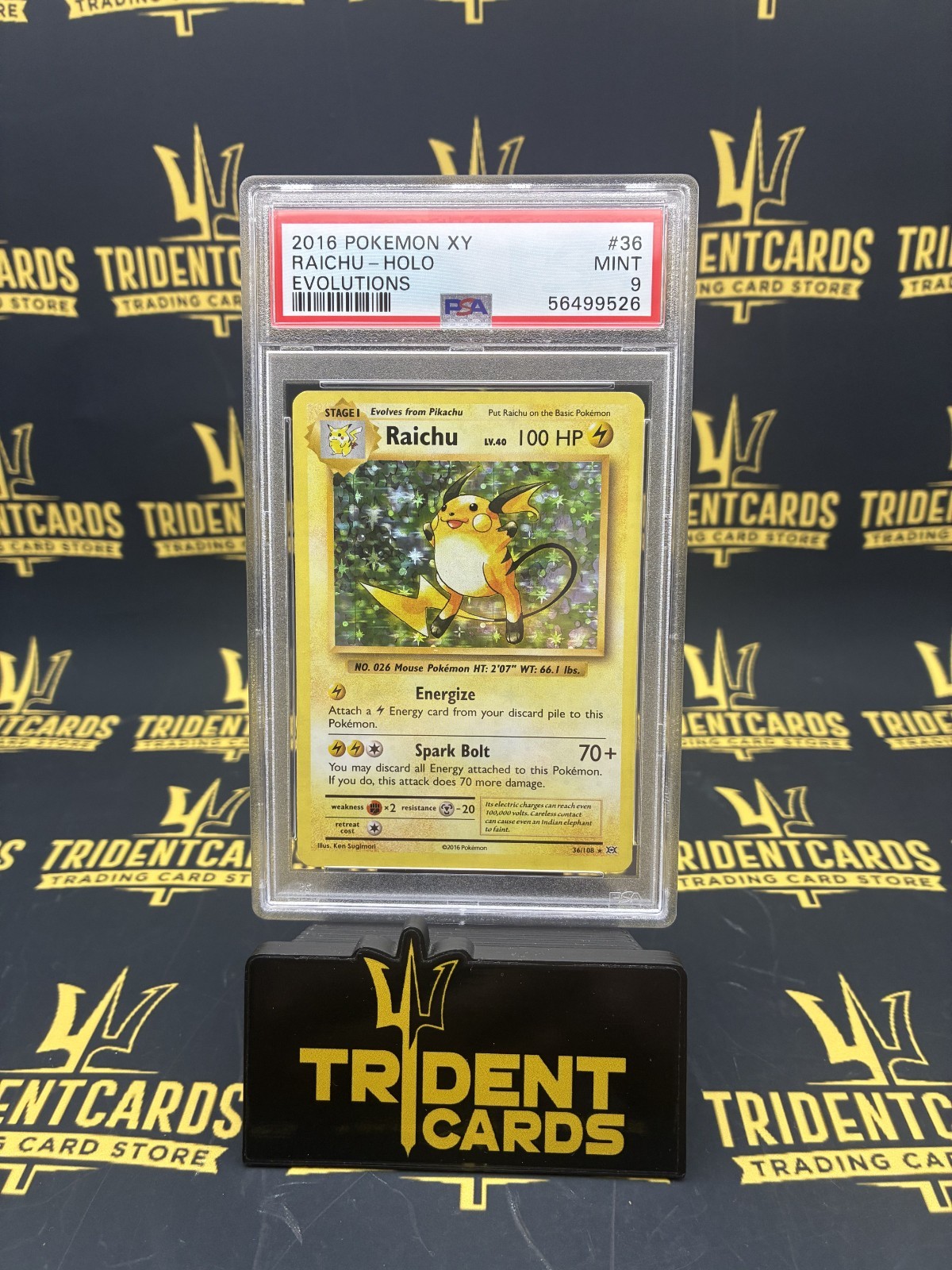 2016 POKEMON XY EVOLUTIONS #36 RAICHU-HOLO EVOLUTIONS PSA 9 2016 POKEMON XY EVOLUTIONS #36 RAICHU-HOLO EVOLUTIONS PSA 9