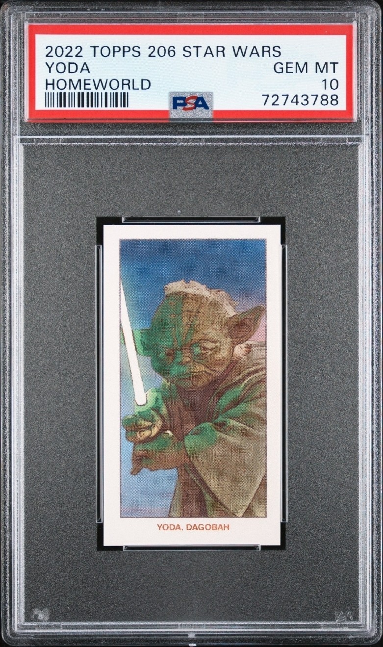 2022 Topps 206 Star Wars Yoda Homeworld PSA 10