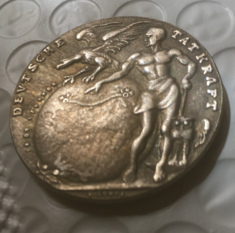 German coin token restrike 40mm Graf Zeppelin #10v German coin token restrike 40mm Graf Zeppelin #10v