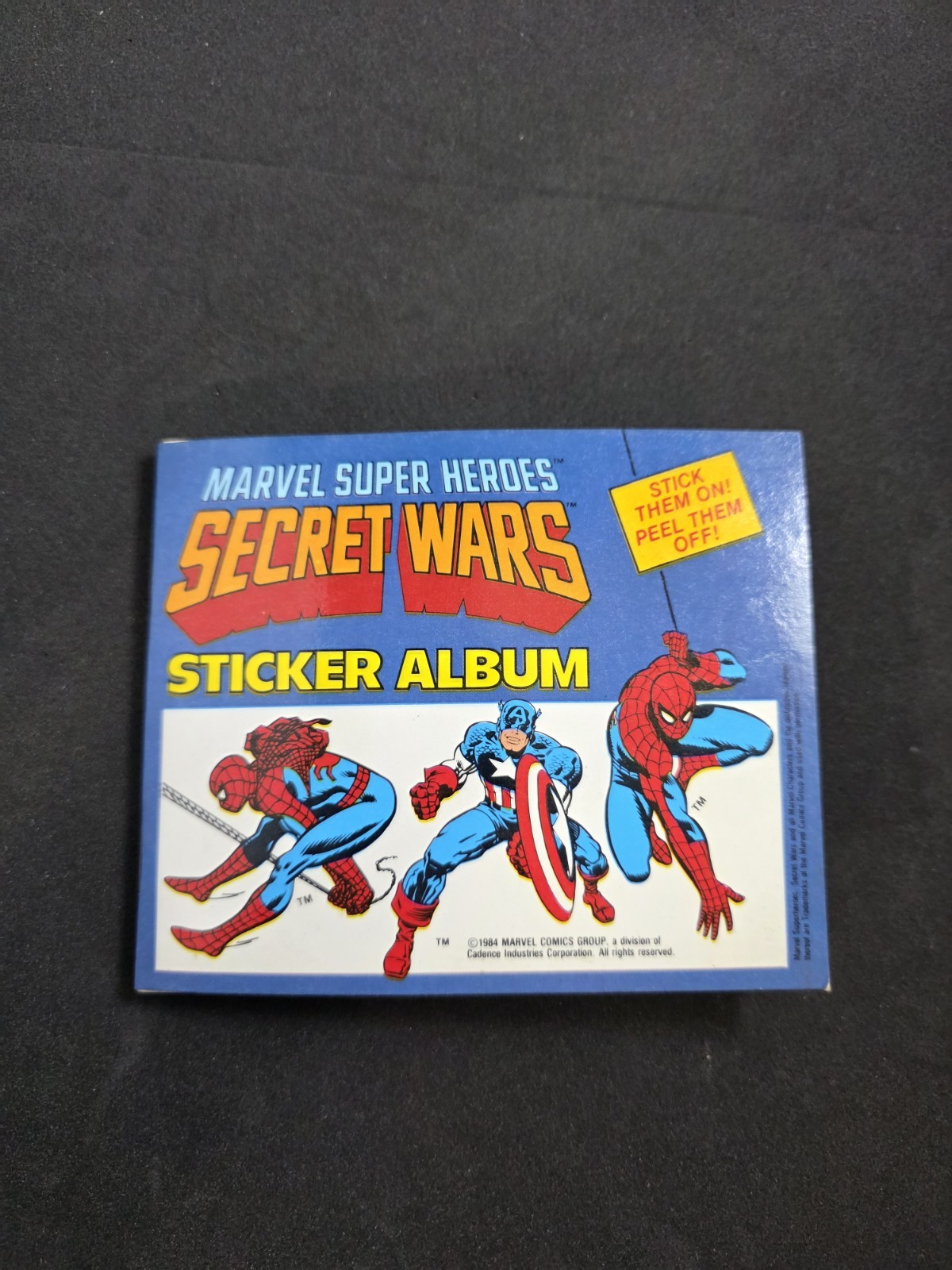 Vintage 1984 Gordy International Marvel Secret Wars Sticker Album w/ Stickers Vintage 1984 Gordy International Marvel Secret Wars Sticker Album w/ Stickers