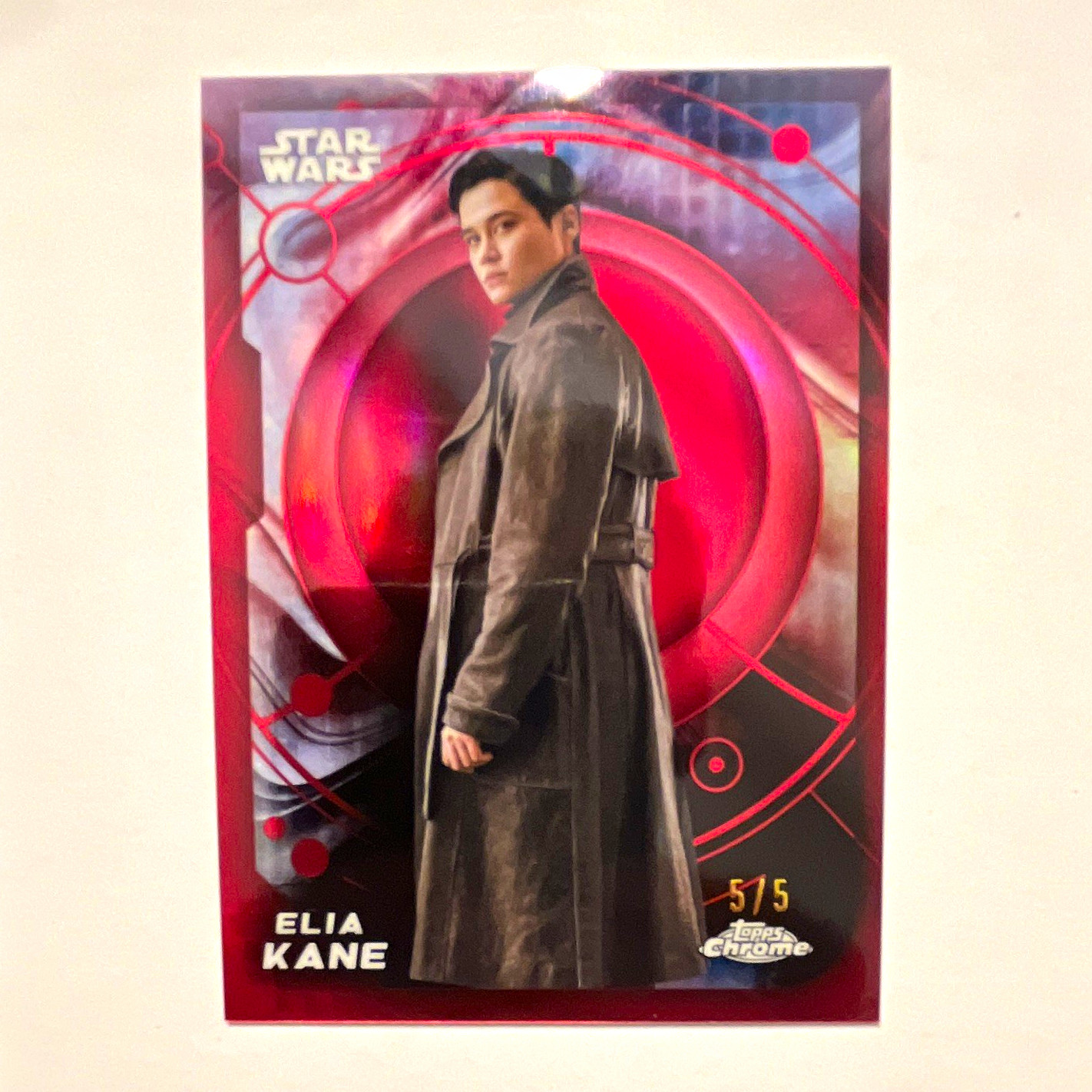 2024 Topps Chrome Star Wars The Mandalorian Elia Kane Red Parallel 5/5 2024 Topps Chrome Star Wars The Mandalorian Elia Kane Red Parallel 5/5