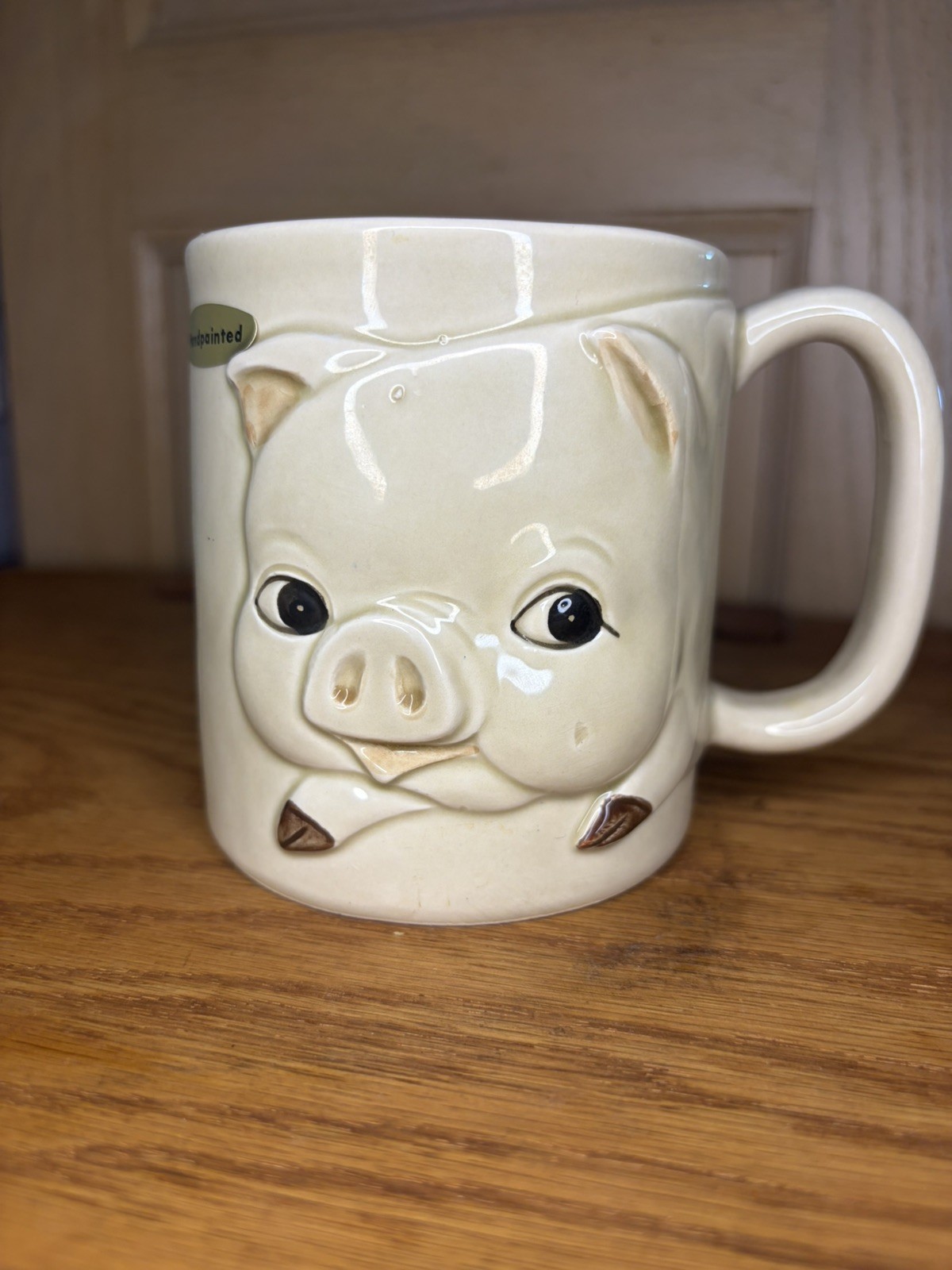 Vintage Otagiri Pig Mug Coffee Cup MCM hand painted Japan Marked 
