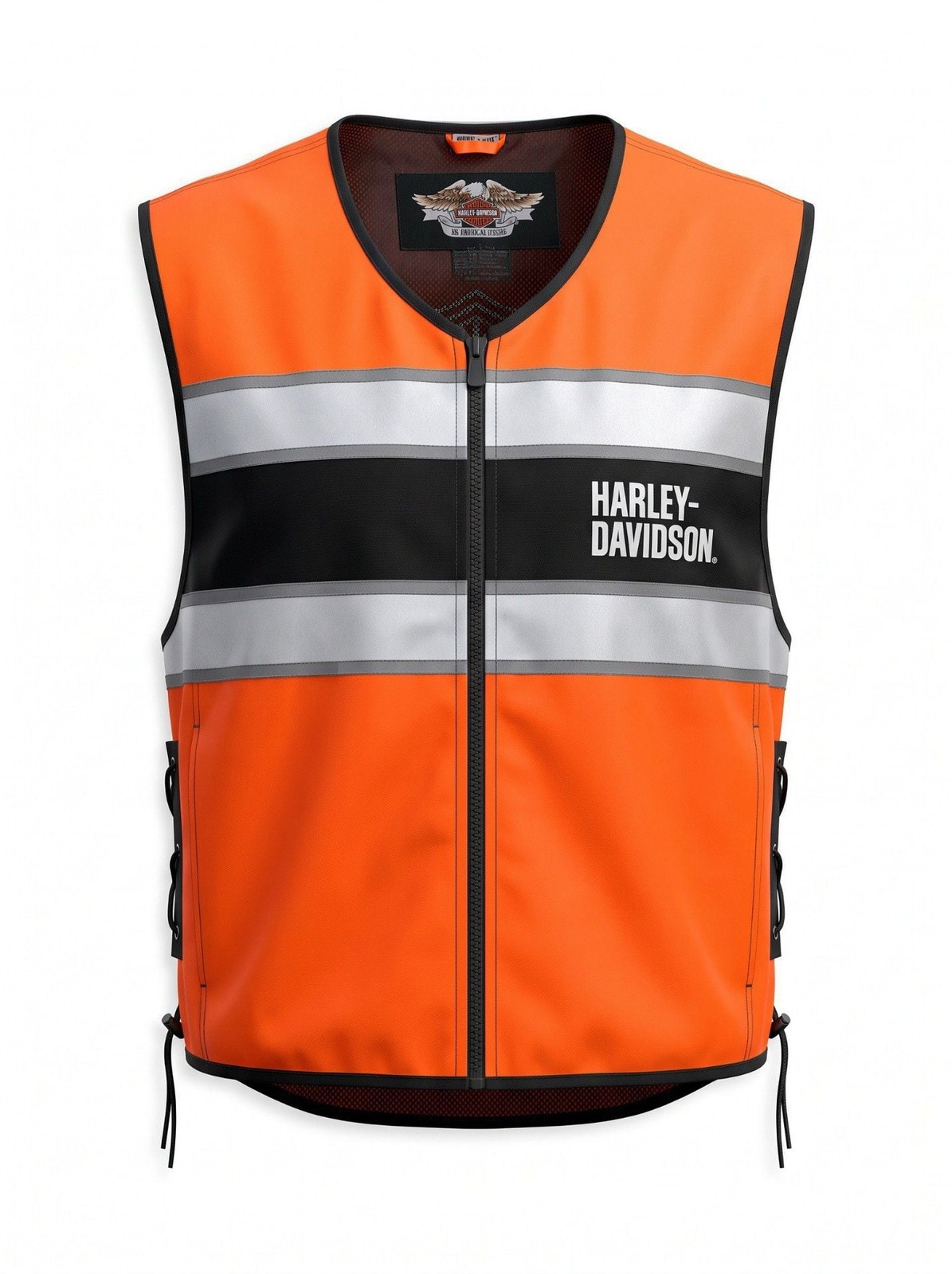 Harley-Davidson Orange Hi-Vis Reflective Safety Vest Harley-Davidson Orange Hi-Vis Reflective Safety Vest