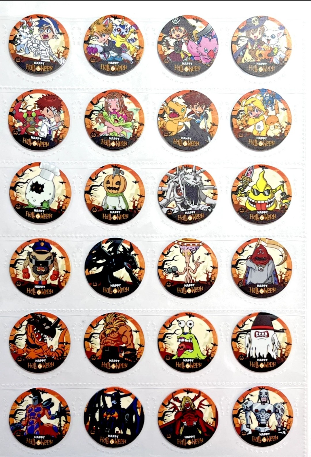 TAZOS DIGIMON ADVENTURE Halloween Edition Full Set 24/24 PERU 2021 Pogs RARE TAZOS DIGIMON ADVENTURE Halloween Edition Full Set 24/24 PERU 2021 Pogs RARE