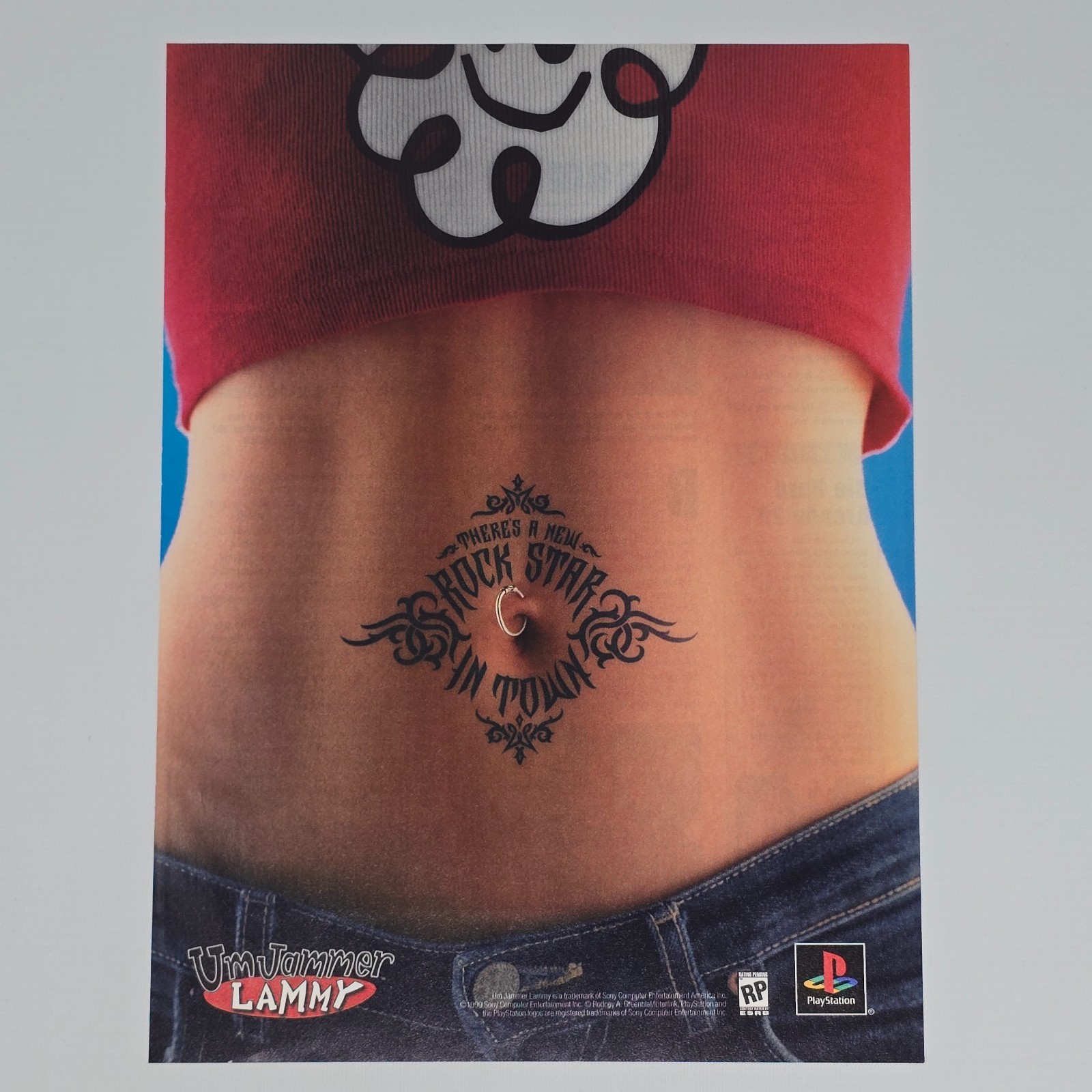 Um Jammer Lammy PlayStation PS1 Authentic Magazine Ad Um Jammer Lammy PlayStation PS1 Authentic Magazine Ad