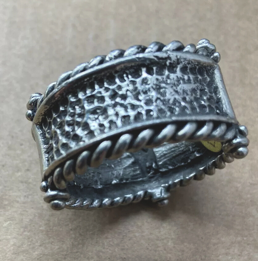 Vintage Signed LAZARO NY Pewter NAPKIN RING Vintage Signed LAZARO NY Pewter NAPKIN RING