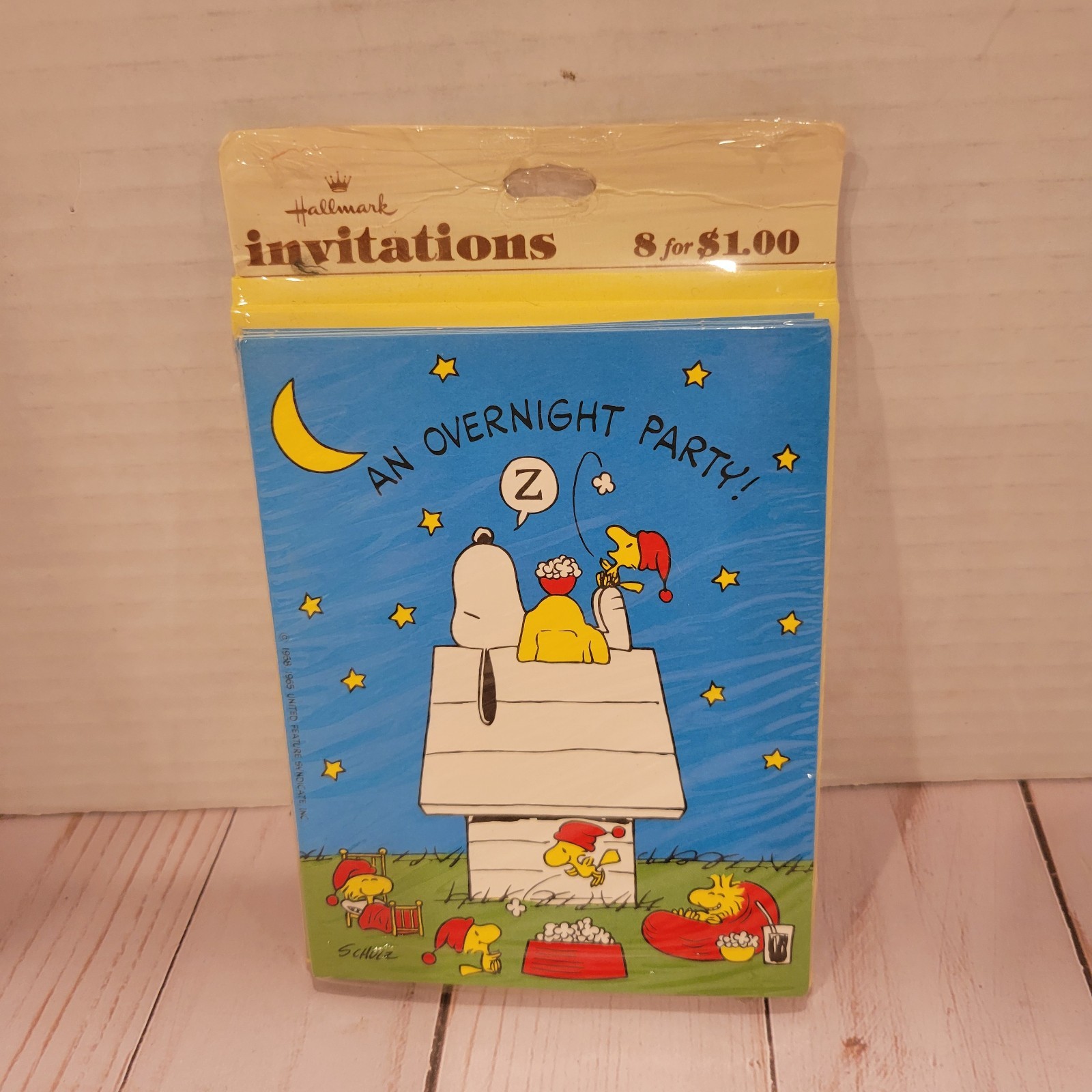VTG New Hallmark Overnight Party Invitations Snoopy And Woodstock Doghouse NOS VTG New Hallmark Overnight Party Invitations Snoopy And Woodstock Doghouse NOS