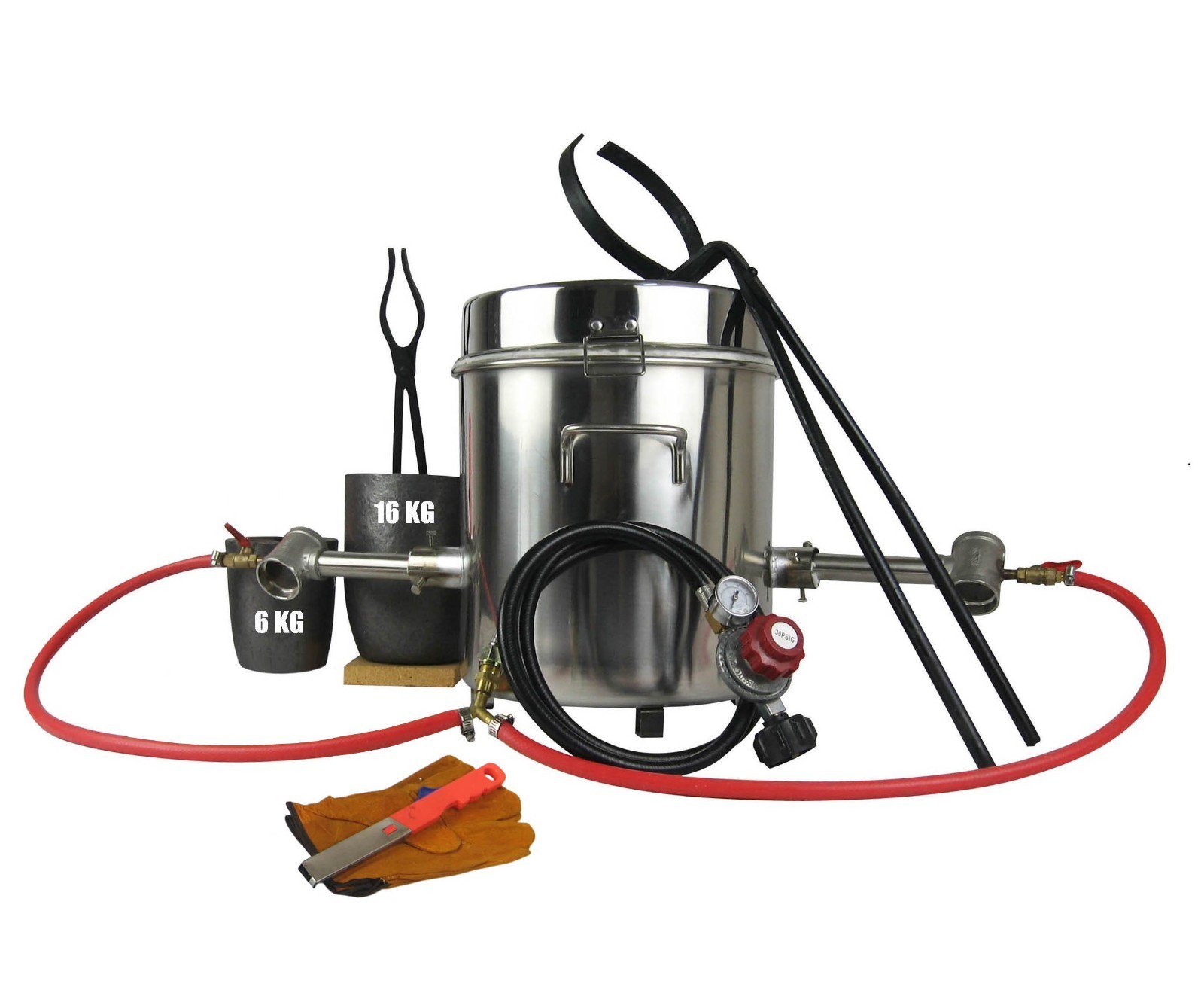 16KG Large Gas Metal Melting Furnace Smelting Kit Propane Melting Furnace 16KG Large Gas Metal Melting Furnace Smelting Kit Propane Melting Furnace