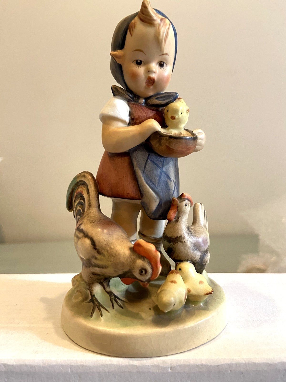 60s Vintage Goebel MJ Hummel FEEDING TIME 199 5.5" Great Cond. 60s Vintage Goebel MJ Hummel FEEDING TIME 199 5.5" Great Cond.