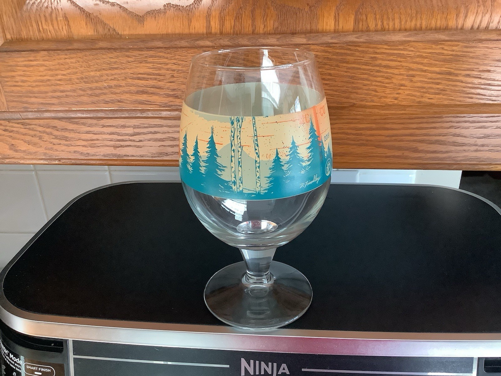 New Belgium 2019 D. Findley Tulip Beer Glass Artist Series New Belgium 2019 D. Findley Tulip Beer Glass Artist Series