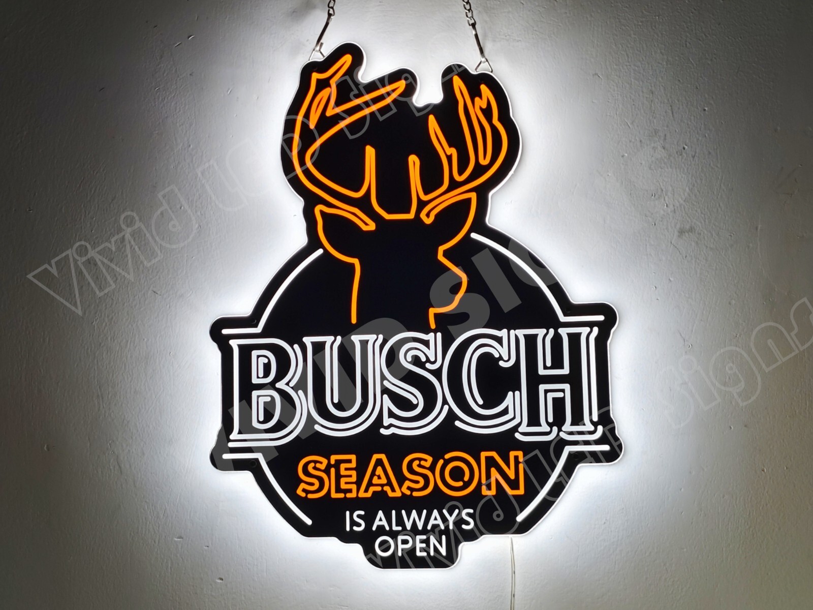 US STOCK Deer Season Is Always Open Vivid LED Neon Sign With Dimmer 20"x14" US STOCK Deer Season Is Always Open Vivid LED Neon Sign With Dimmer 20"x14"