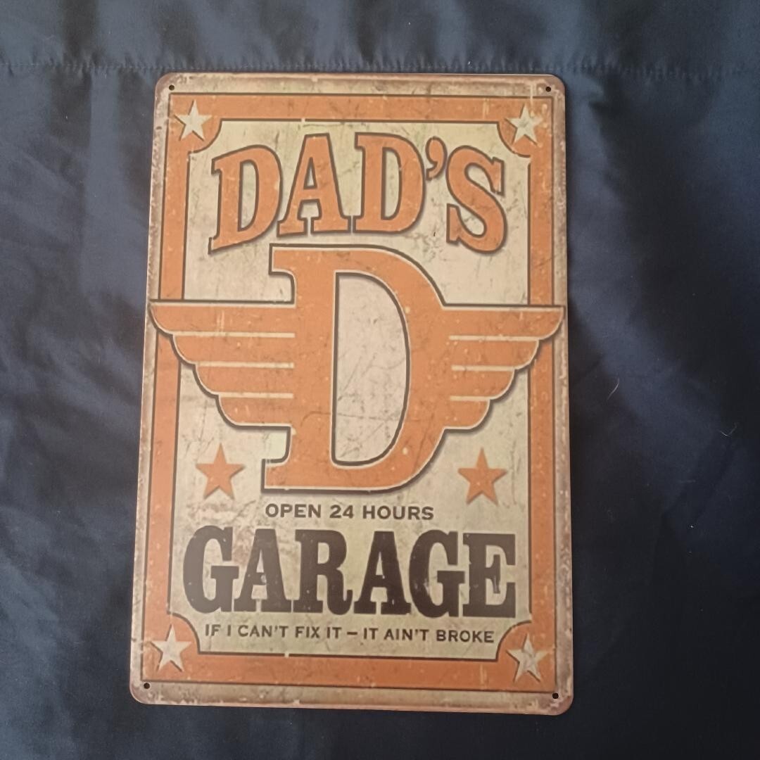 8"X12" Metal Sign Man Cave Garage Bar Gas Station Wall Art Dad's Garage 8"X12" Metal Sign Man Cave Garage Bar Gas Station Wall Art Dad's Garage