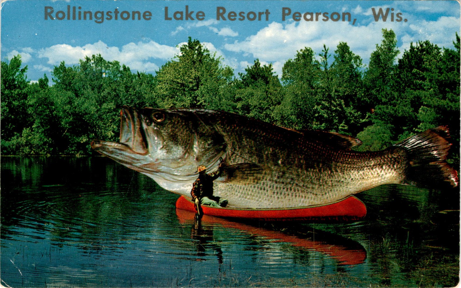 Rollingstone Lake Resort, Pearson, Wis., Plastichrome, Colourpicture Postcard Rollingstone Lake Resort, Pearson, Wis., Plastichrome, Colourpicture Postcard