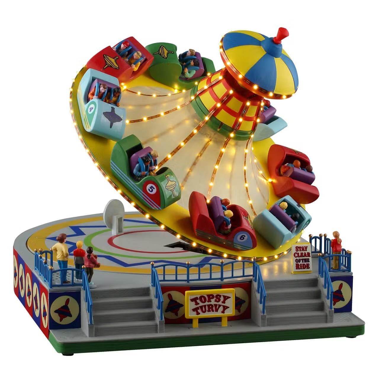 Lemax Carnival Village Topsy Turvy Car Spin Ride 54451 Lemax Carnival Village Topsy Turvy Car Spin Ride 54451