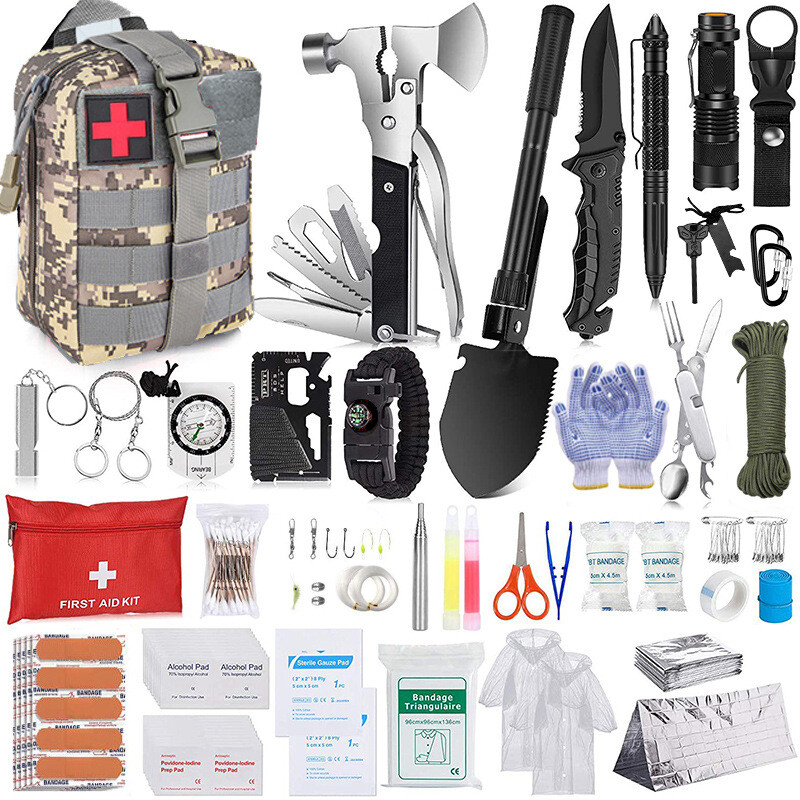 Over 200 Military Hunting Camping Survival tools Kit and Survival Necessities Over 200 Military Hunting Camping Survival tools Kit and Survival Necessities