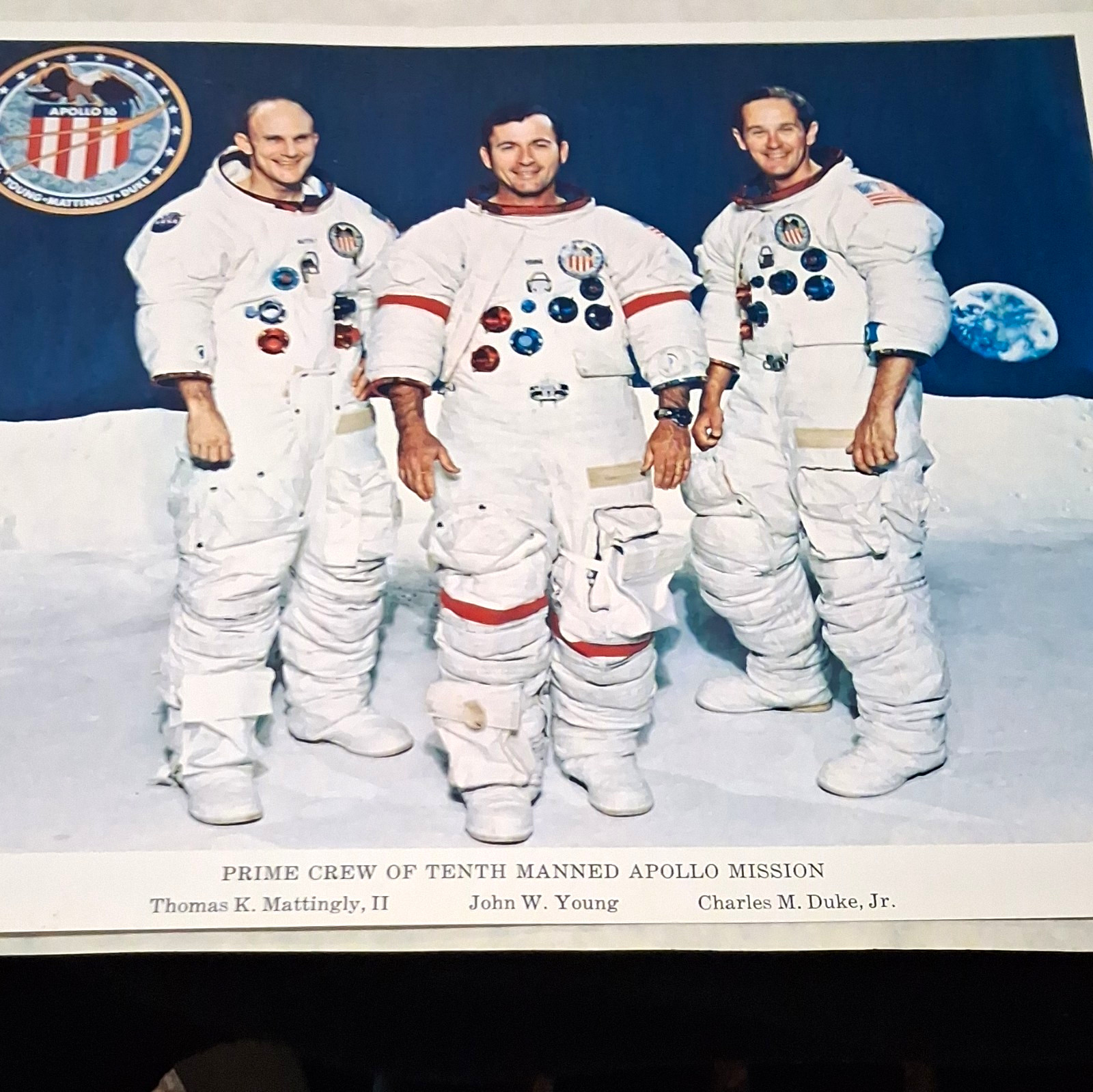 NASA Apollo 16 Certificate of Appreciation & Letter Signed Young Mattingly Duke NASA Apollo 16 Certificate of Appreciation & Letter Signed Young Mattingly Duke