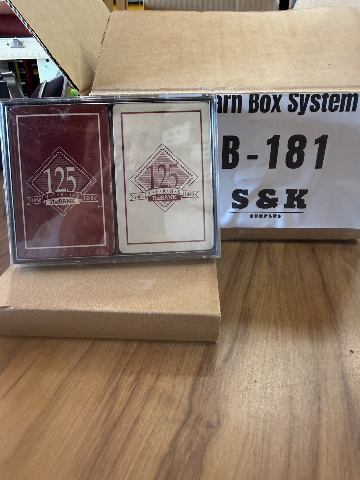 Vintage Two Deck The Bank Playing Cards In Case New Vintage Two Deck The Bank Playing Cards In Case New