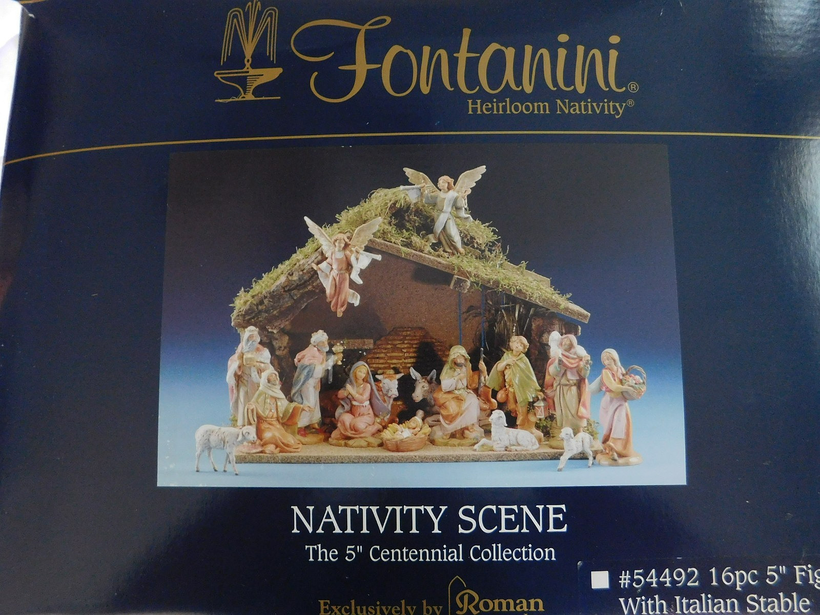 Fontanini Heirloom 16PC Nativity Set - 5" Centennial Collection w/Stable #54492 Fontanini Heirloom 16PC Nativity Set - 5" Centennial Collection w/Stable #54492