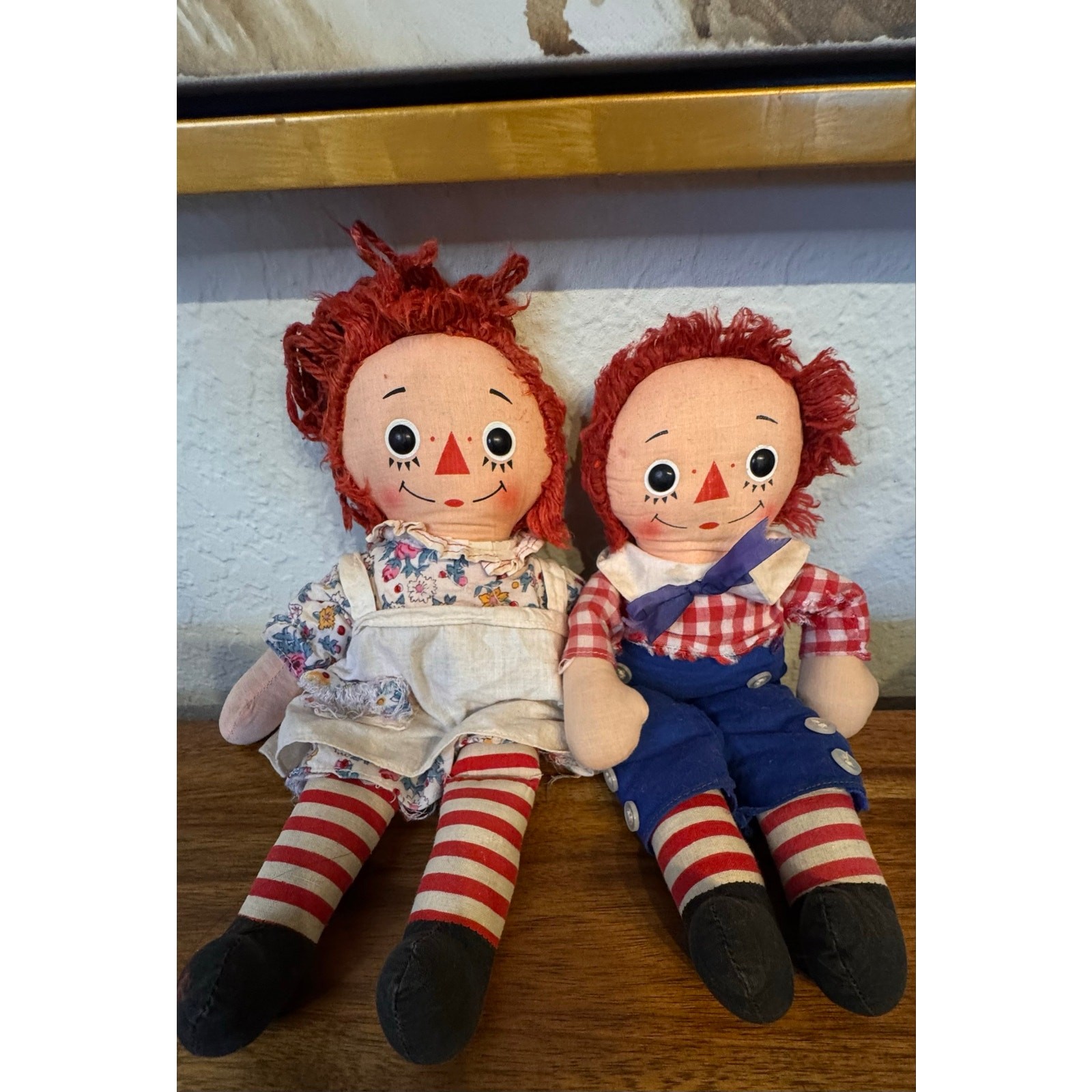 Vintage 1970s Knickerbocker Raggedy Ann & Andy Dolls – Musical Pair Vintage 1970s Knickerbocker Raggedy Ann & Andy Dolls – Musical Pair