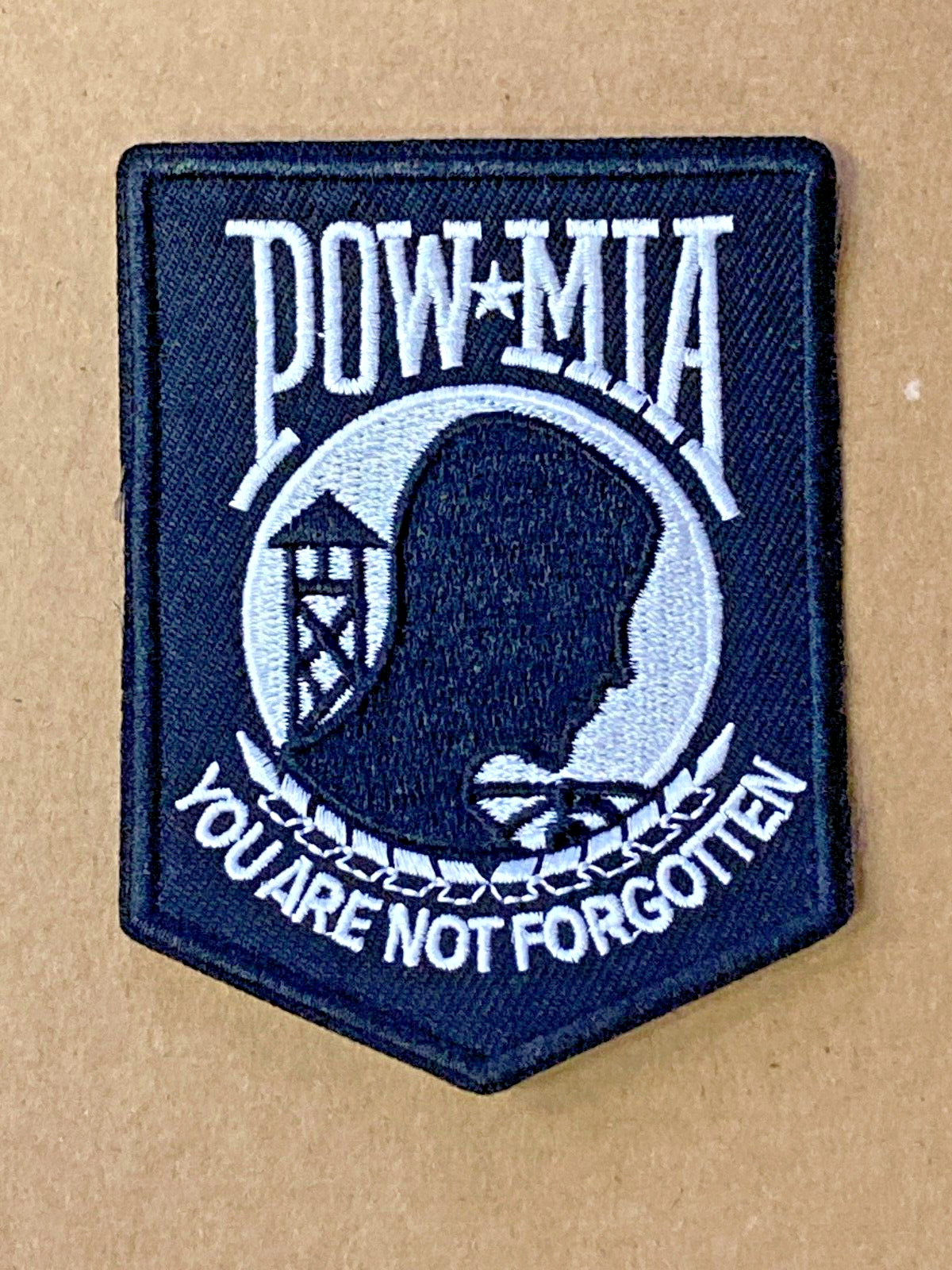 POW MIA ~ You Are Not Forgotten ~ Embroidered Patch ~ Iron On POW MIA ~ You Are Not Forgotten ~ Embroidered Patch ~ Iron On