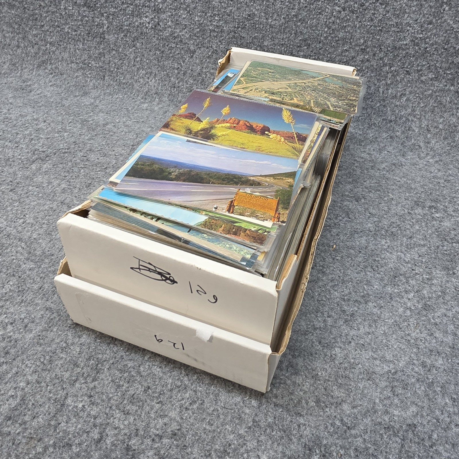 Lot of 10 + LBS Pounds Random Mix Postcards BX 129