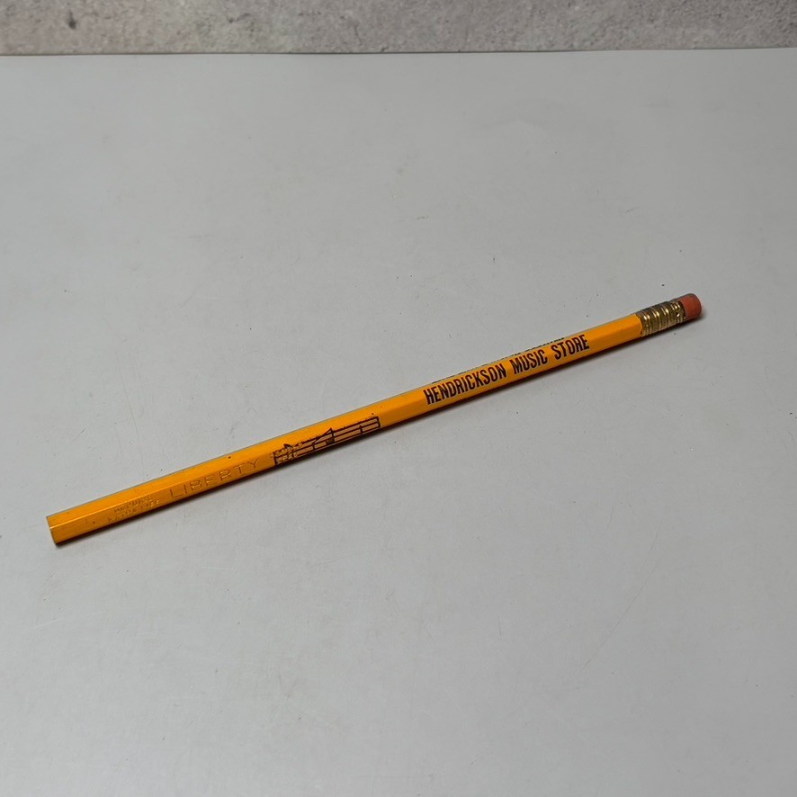 NEW HENDRICKSON MUSIC STORE TURLOCK CA Hwy 99 Advertising Pencil Liberty USA NEW HENDRICKSON MUSIC STORE TURLOCK CA Hwy 99 Advertising Pencil Liberty USA