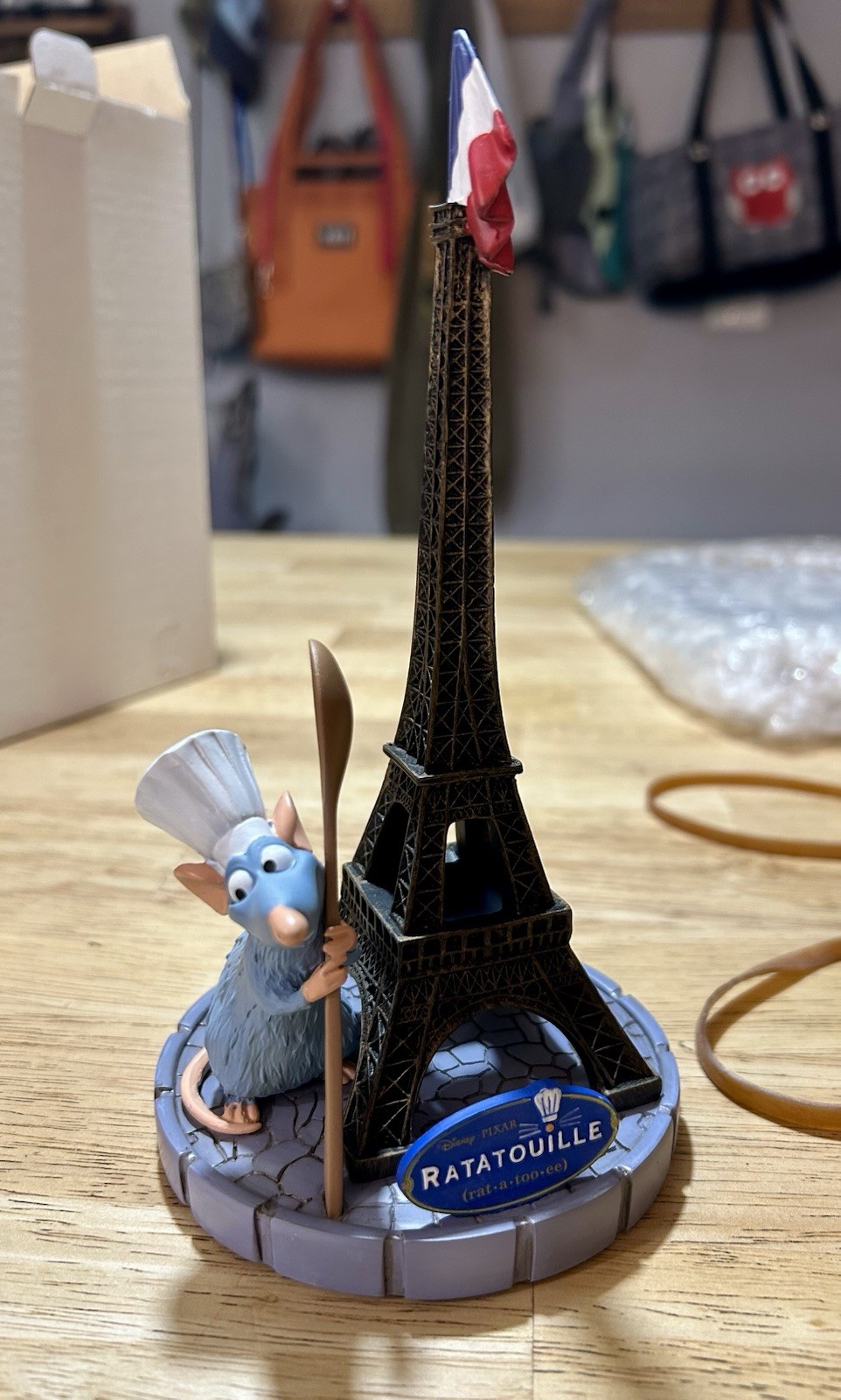 Disney Parks Epcot Paris Remy Ratatouille With Eiffel Tower Figurine NEW Disney Parks Epcot Paris Remy Ratatouille With Eiffel Tower Figurine NEW