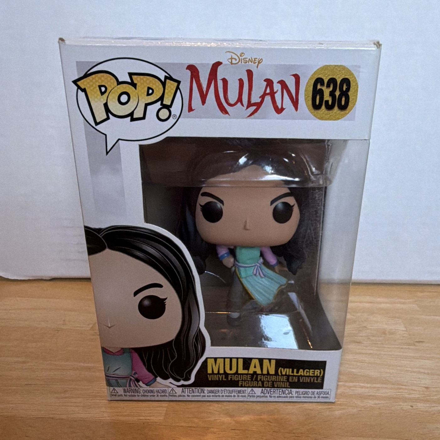 Funko Pop Disney Mulan Mulan Villager #638 Vinyl Figure Boxed Unopened Funko Pop Disney Mulan Mulan Villager #638 Vinyl Figure Boxed Unopened