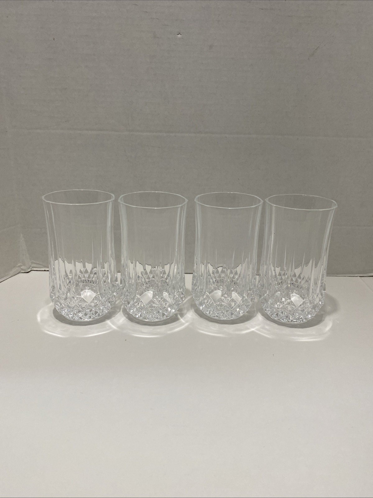 4 Beautiful Longchamp Cristal Drinking Glasses 4 Beautiful Longchamp Cristal Drinking Glasses