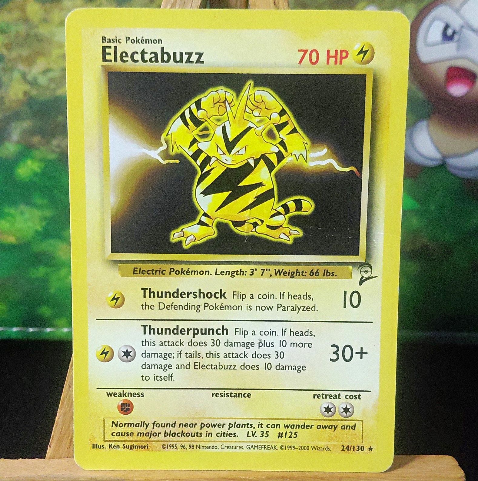 Pokémon TCG Electabuzz 24/130 Base Set 2 Rare 70HP English Regular Pokémon TCG Electabuzz 24/130 Base Set 2 Rare 70HP English Regular