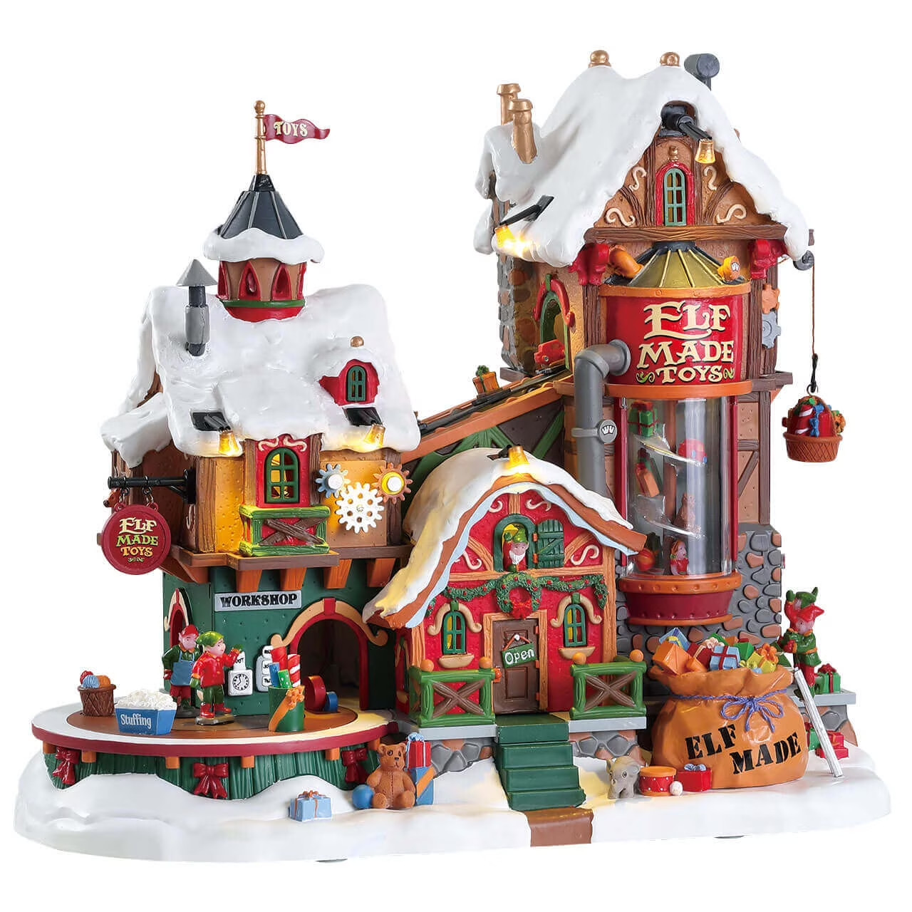 LEMAX 75190-UK Elf Made Toy Factory, with 4.5V Adaptor #75190