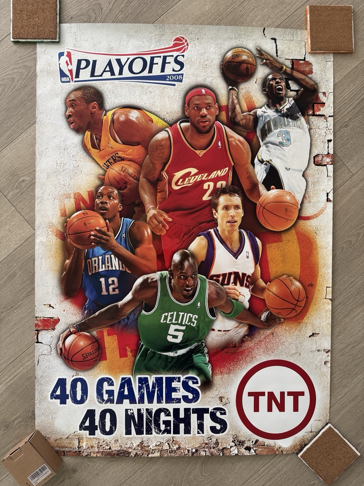 2008 NBA Playoffs Poster - LeBron James Kobe Bryant Kevin Garnett Steve Nash 2008 NBA Playoffs Poster - LeBron James Kobe Bryant Kevin Garnett Steve Nash