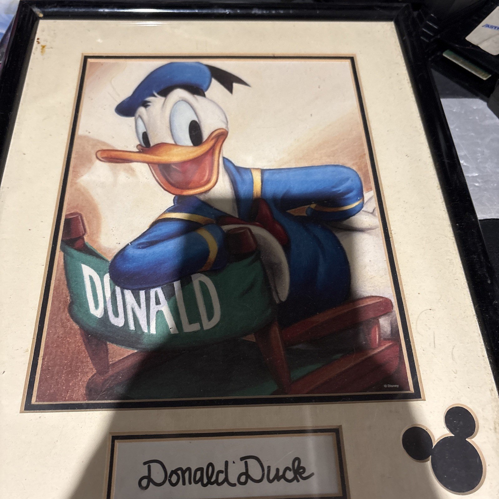 Donald Duck Signed Autograph Framed 11x14 Photo Disney