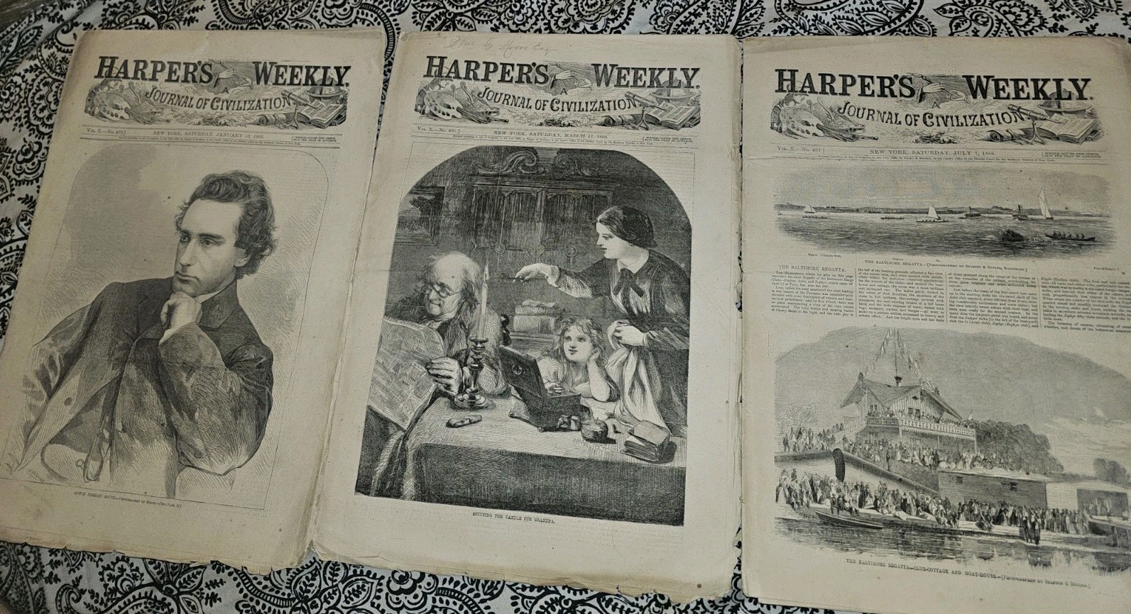 Harper's Weekly January 13 1866 Edwin Forrest Booth London Underground Railway Harper's Weekly January 13 1866 Edwin Forrest Booth London Underground Railway