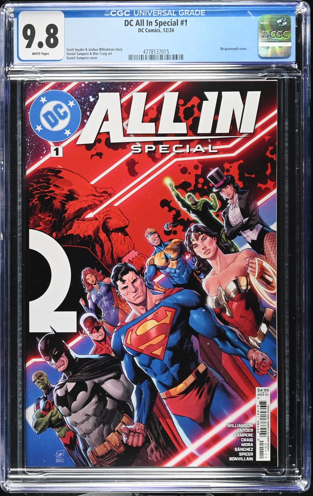 Dc All in Special #1 CGC 9.8 1st Print 1stAbsolute Batman Wonder Woman Superman