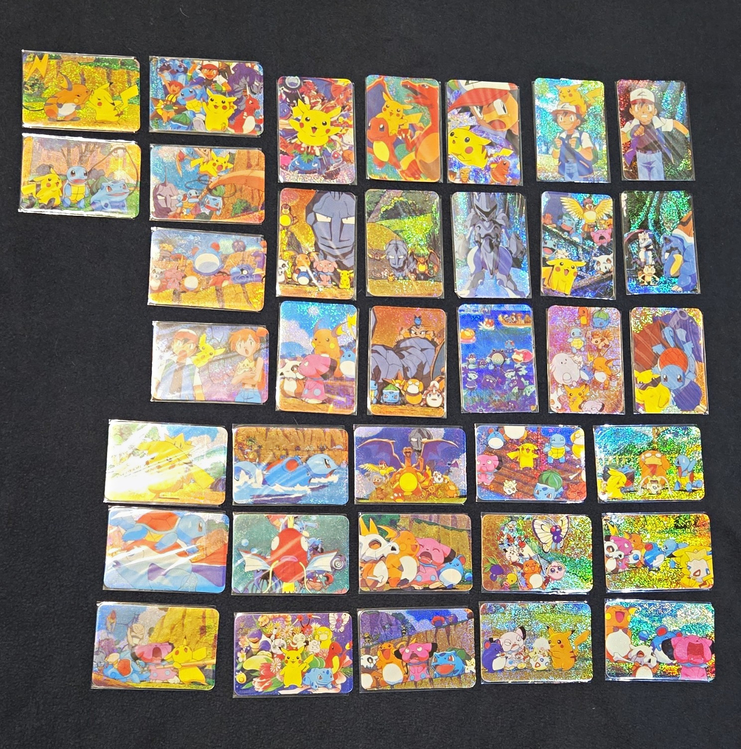 Vintage 1999 Pokemon Vending Machine Prism Sticker Lot 36 Pcs MINT Power Variant Vintage 1999 Pokemon Vending Machine Prism Sticker Lot 36 Pcs MINT Power Variant