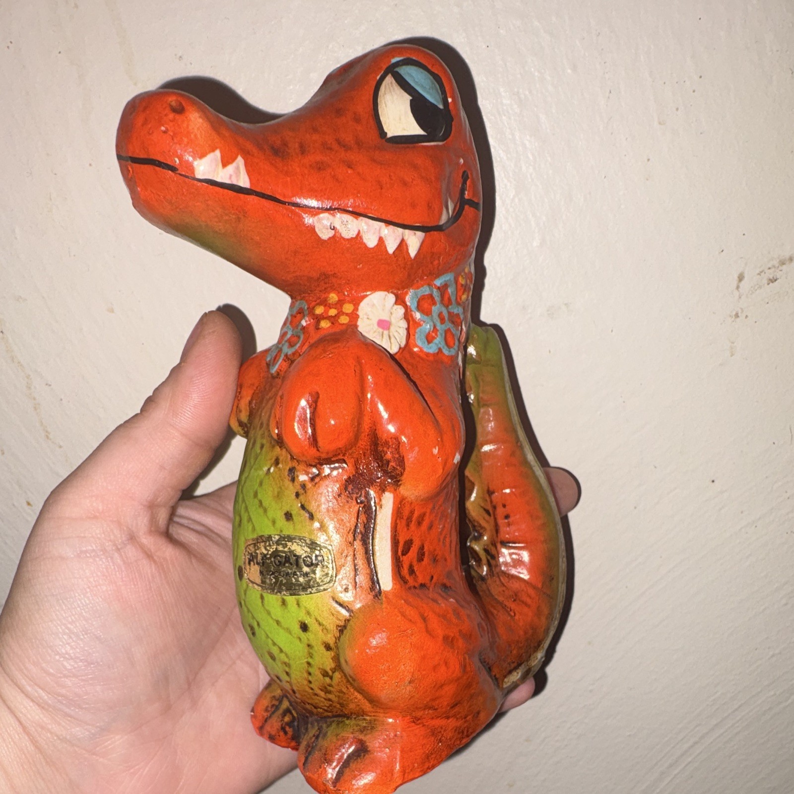 Vintage 1960s Napco Aly Gator Coin Bank Florida Gators Chalkware Mascot W/ Plug Vintage 1960s Napco Aly Gator Coin Bank Florida Gators Chalkware Mascot W/ Plug