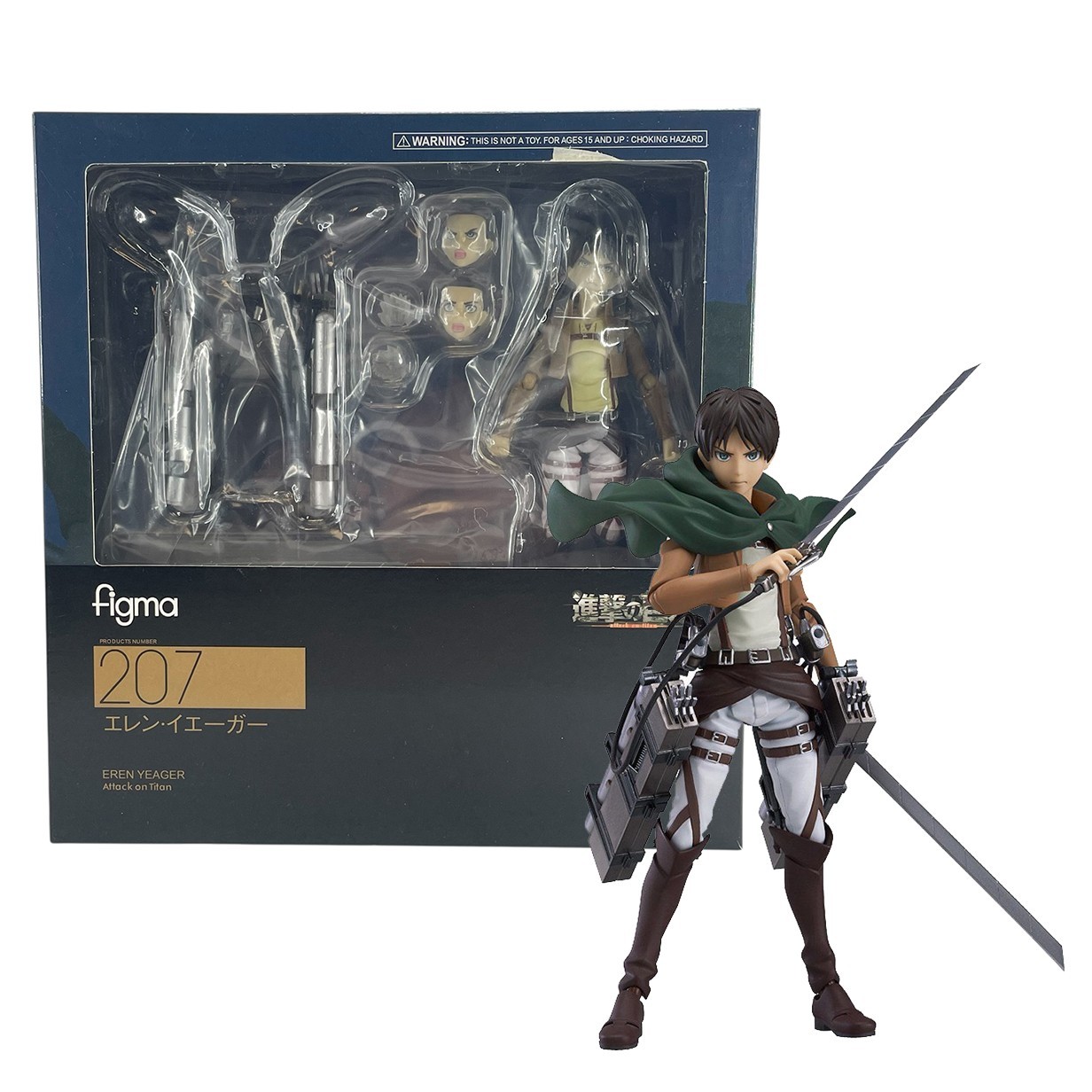 Attack on Titan Eren Yeager Shingeki no Kyojin #207 Figure w/Accessory 5" Toys Attack on Titan Eren Yeager Shingeki no Kyojin #207 Figure w/Accessory 5" Toys