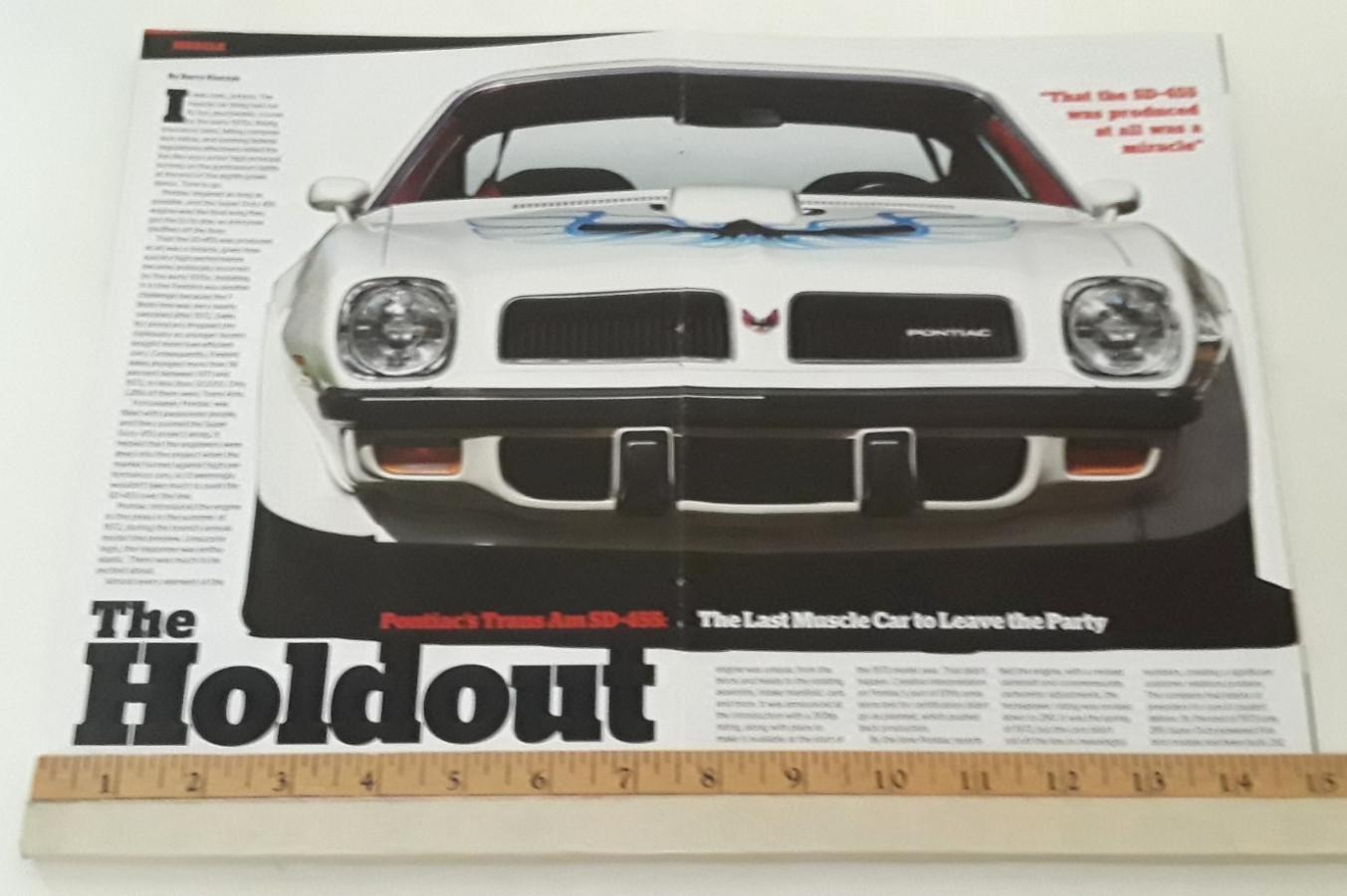 1974 PONTIAC TRANS AM SD 455 - SUPER DUTY 455 - ORIGINAL 2017 ARTICLE 1974 PONTIAC TRANS AM SD 455 - SUPER DUTY 455 - ORIGINAL 2017 ARTICLE