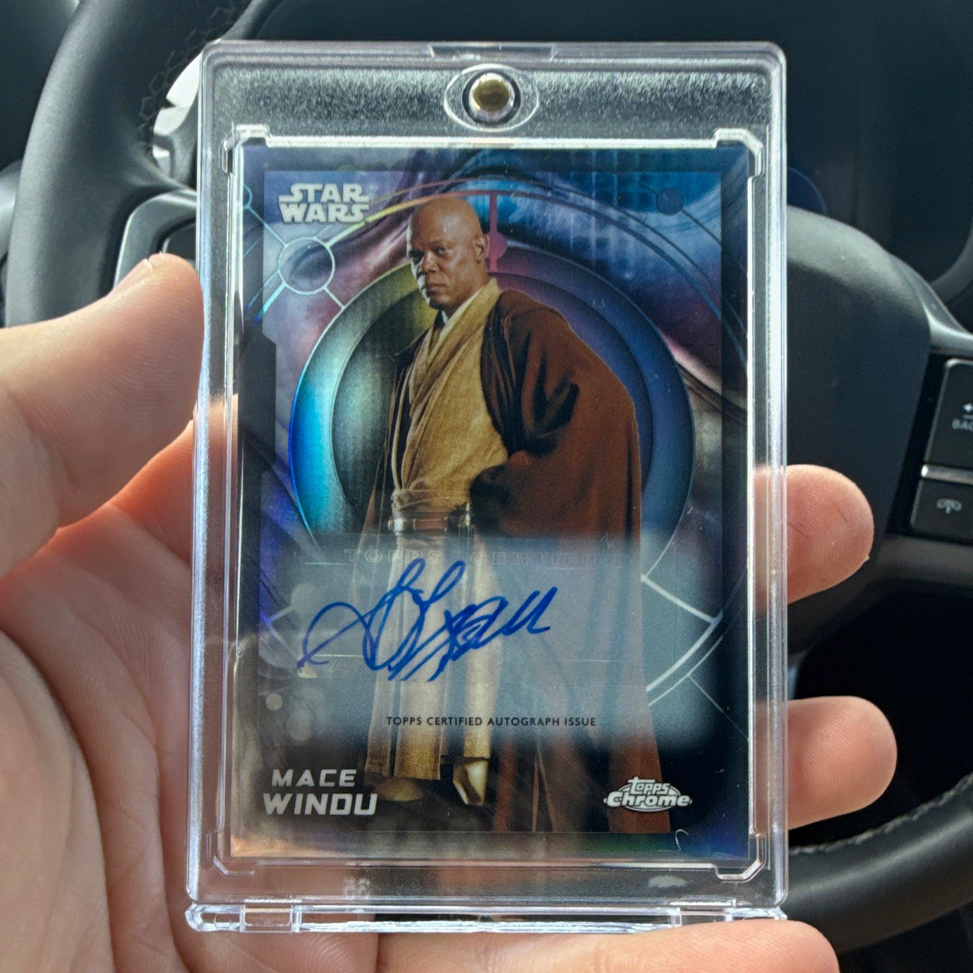 Topps 2026 Topps Chrome Star Wars Mace Windu #37 Samuel L. Jackson Auto