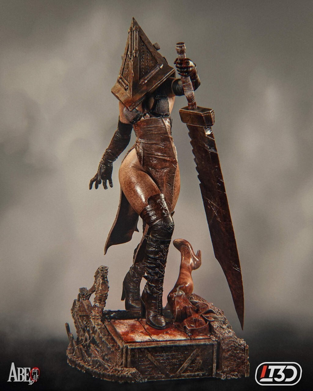 1:8 Pyramid Head Silent Hill Fan Art UNPAINTED High Quality Garage Kit 1:8 Pyramid Head Silent Hill Fan Art UNPAINTED High Quality Garage Kit