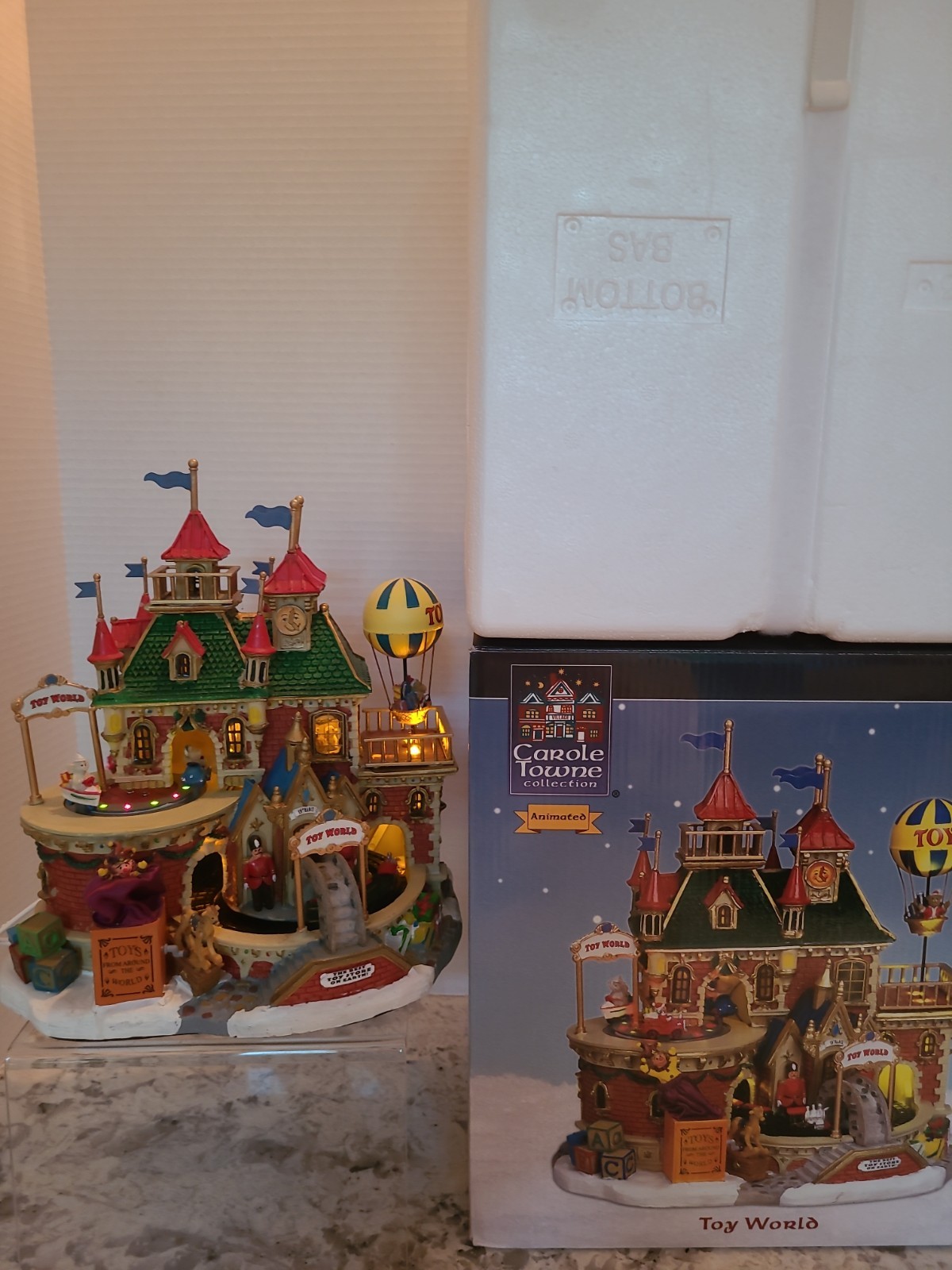 🎄🌟Lemax Carole Towne Toy World Animated Lights/Sounds/Movement Village Train 🎄🌟Lemax Carole Towne Toy World Animated Lights/Sounds/Movement Village Train